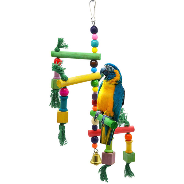 Parrot Articles Bird Toys Runner Game Steps Climb The Ladder Scaling Ladder Swing Stairs Staircase Stairs Shelf Climbing Frame