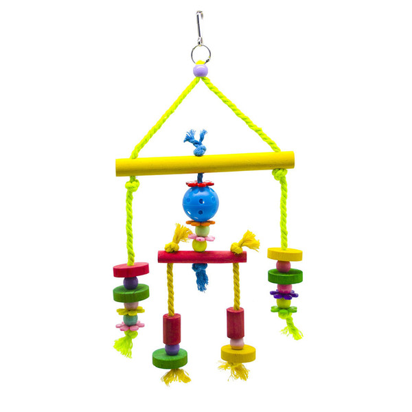 2019 New Pattern Cotton Rope Parrot Swing Gnaw Articles Bird Toys