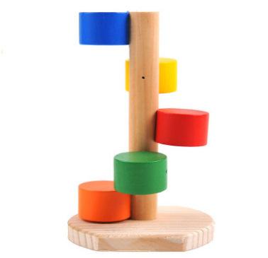 Hamster Wooden Scaling Ladder Toys Small Pets Hamster Gold Wire Bear Rotation Climb The Ladder Stairs Woodiness Toys