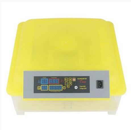 Hot Sales Wholesales Free shipping 48-EGG Practical Fully Automatic Poultry Incubator (US Standard) Yellow Transparent