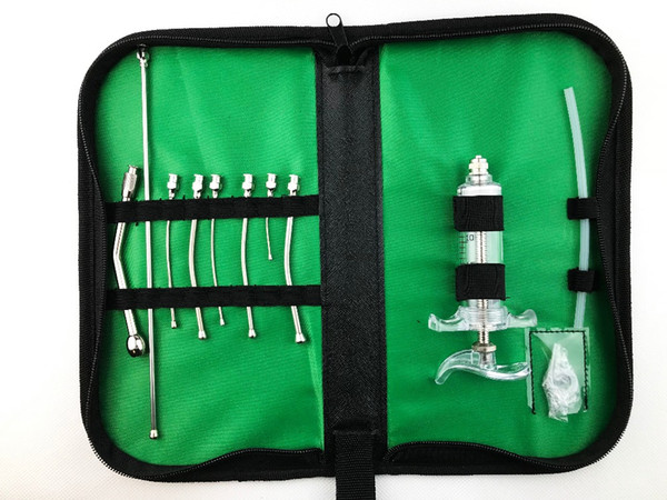 Animal oral gavage Feeding Kit - utility pouch,gavage needles, drencher, TPX syringe, silicone tube