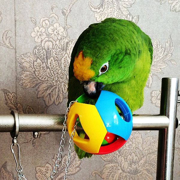 Pet Bird Bites Toy Parrot Chew Ball Toys For Parrots Swing Cage Hanging Cockatiel brinquedos Birds Toy Bird Supplies