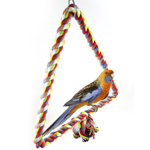 Bird Flying Trapeze Toys Multi-Color Cotton Swings Budgie Toys