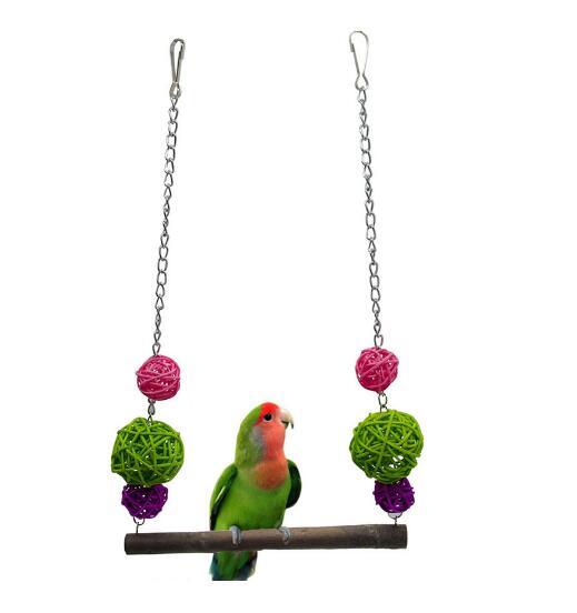 Big, medium and small parrot swing station, Wisteria ball gnawing toy pet supplies W830