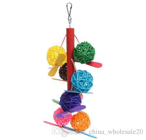 Free Shipping Pet Parrot Toy Bird Bell Ball For Parakeet Cockatiel Chew Fun Cage Toys New