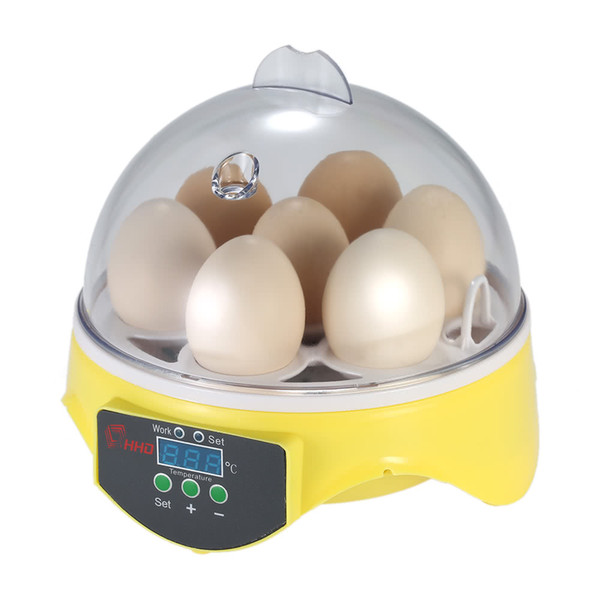 H18132UK UK PLUG 7 Eggs Mini Digital Egg Incubator Hatcher Transparent Eggs Hatching Machine Automatic Temperature Vejce Inkubator