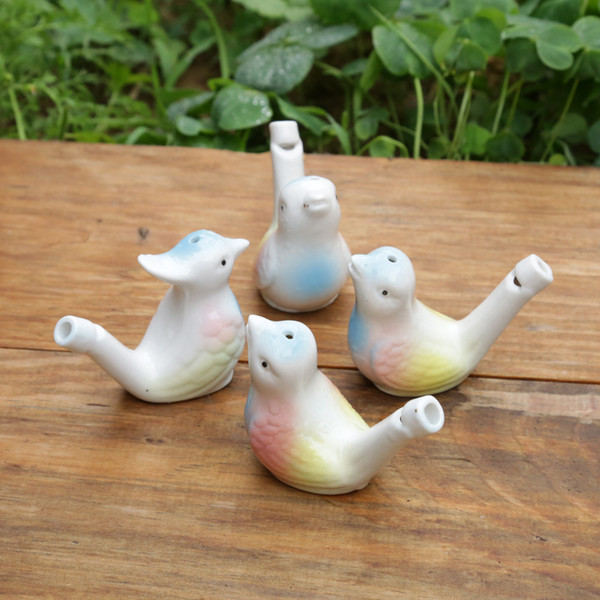 200pcs wholesale dropship new arrival water bird whistle clay bird ceramic Glazed bird whistle-peacock Birds