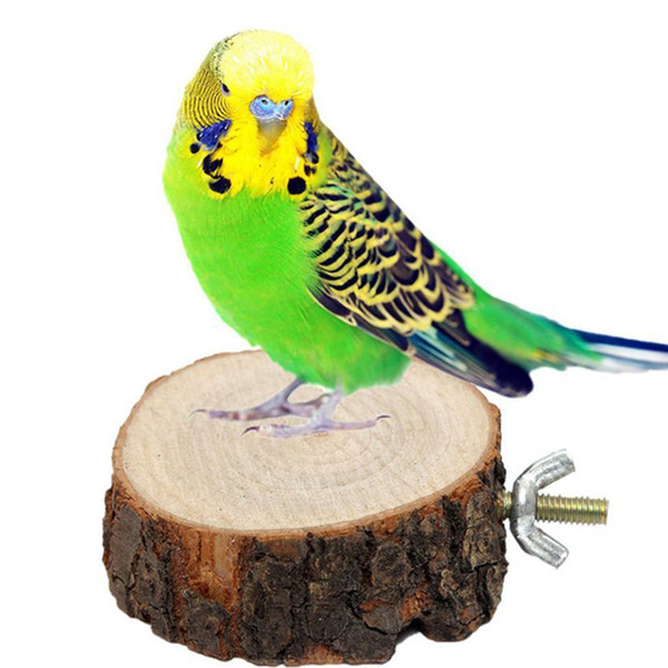 2016 New Sale Parrot Pet Bird Chew Toy Wooden Hanging Swing Birdcage Parakeet Cockatiel Cages Free Shipping