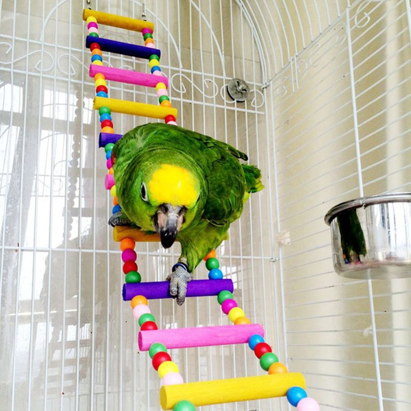 New Arrival Bird Parrot Colorful climbing ladder toy parrot swing toys parrot supplies 2017 Free Shipping