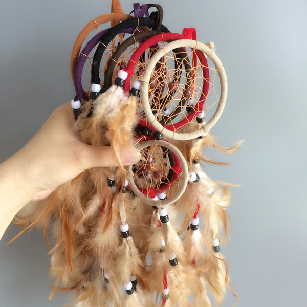 Native American Indian Feather Dream catcher whosale Christmas Tree hanging decor factory price DHL free shipping