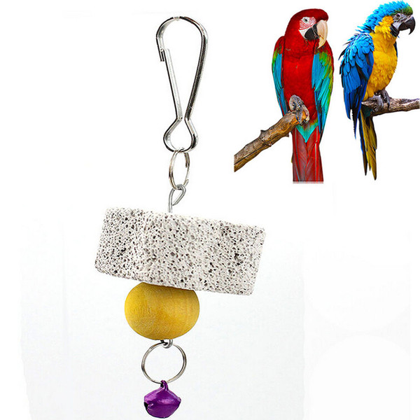 4cm Mineral Parrot Mouth Grinding Stone Parrot Mouth Grinding Stone Cage Toy Molar Stone Parakeet Cockatiel Toy