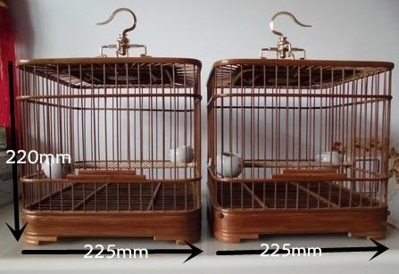 (FREE SHIPPING)pure HANDMADE double bamboo pet cages, Dragon and Phoenix artwork bird cages, natural bamboo cages factory direct