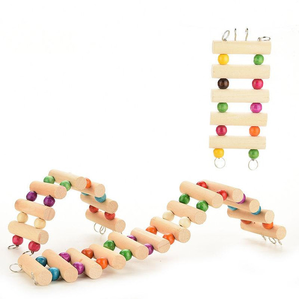 3 Size Hamster Toys Stair Bird Parrot Colorful climbing ladder toy parrot swing toys parrot supplies Wholesale