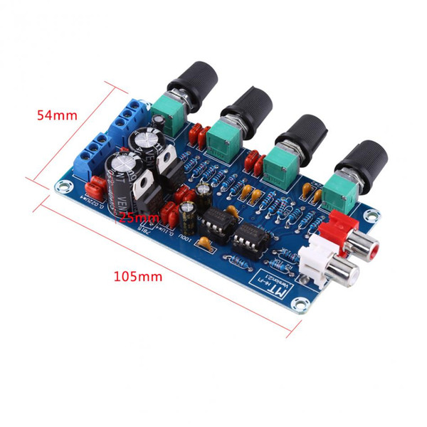 Freeshipping Factory Price HIFI OP-AMP Amplifier NE5532 Preamplifier Volume Tone Control Assembled Board Volume Control