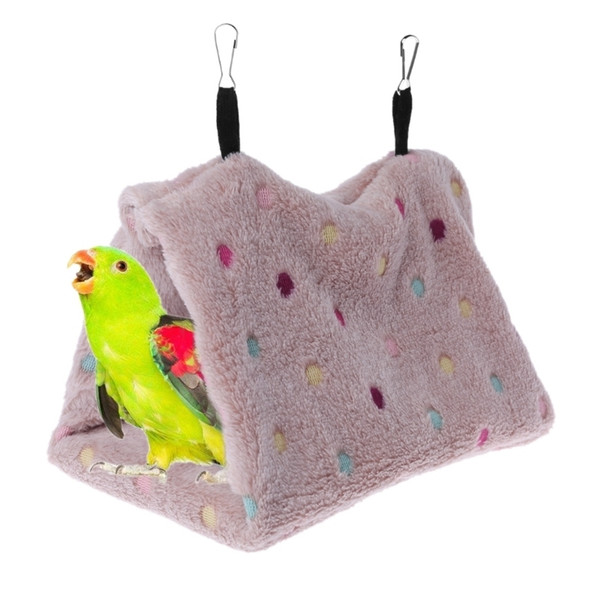 Pet Bird Hanging Cave Cage Tent Bed Birds Parrot Hammock Winter Warm Cloth Nest