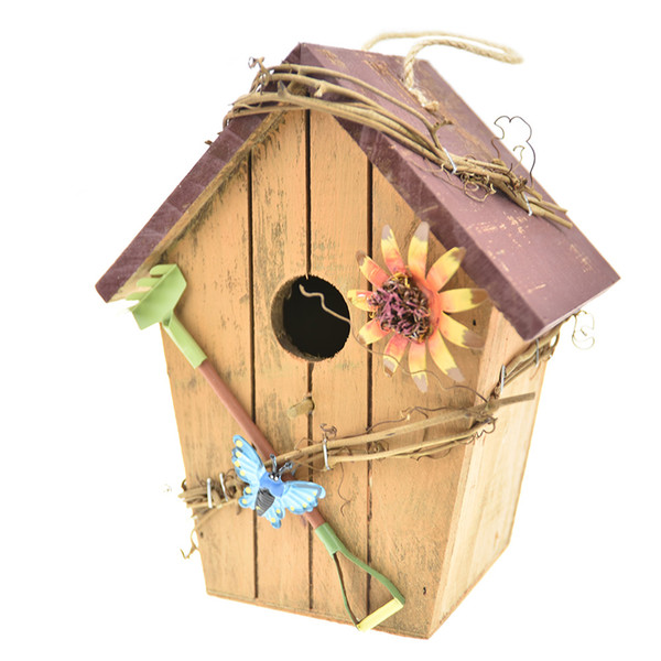 Wood Bird House, Retro Arts And Crafts Country Cottages Bird House Woodland Cabin Birdhouse Outdoor Decor And Interior wooden house Decor