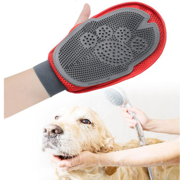 Pet bathing gloves big dog bathing massage gloves pet cat brush teddy golden hair samoyed bathing dog supplies