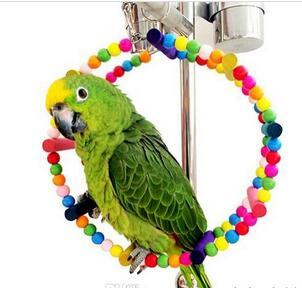 Pet Bird Parrot Wood Colorful Climbing Ladder toy Cableway Hamster Toys Rope Parrot Bites Harness Cage Parakeet Budgie Home