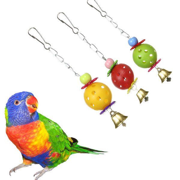 Parrot Toys Pet Bird Bites Climb Chew Toys Parakeet Budgie Products With Hanging Swing Bell Pet Toy Supplies Bird Supplies