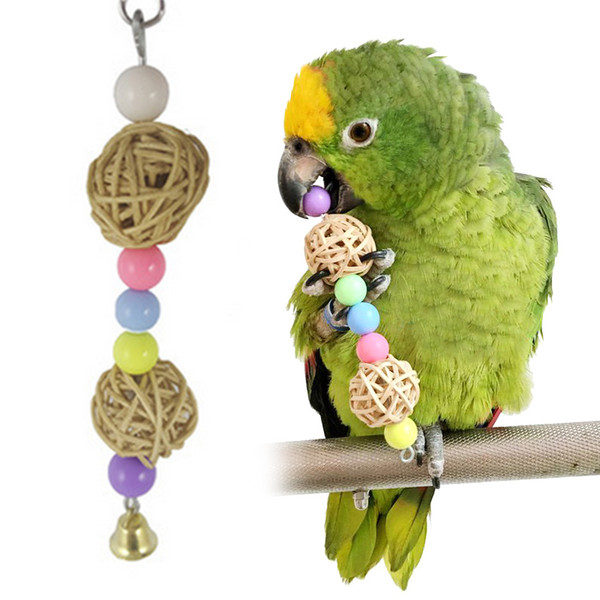 Bird Toy Pet Parrot Loofah sponge vine rope ladder Position