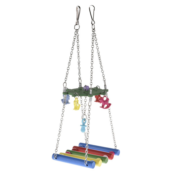 Parrot Swing Colorful Ladder Chewing Bird Toy Puppy Pet Birds Parrot Toys Standing Supplies Accessories Dropshipping Latest