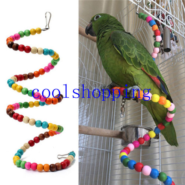 Multicolor Beads Birds Cage Toys Pets Birds toys Parrot Toy