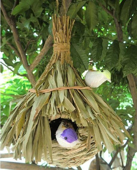 Garden decoration rattan bird cages bird feeder decorative cages jaula parrot cage bird pet supplies