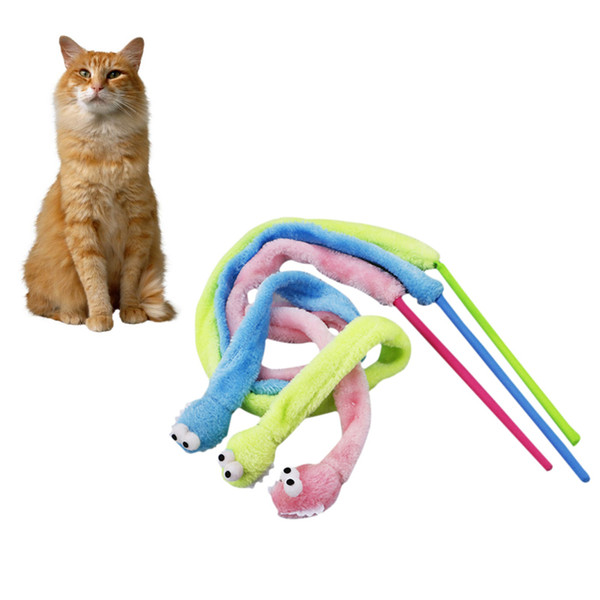 Toys For Cats Cartoon Snake Mint Funny Stick For Cats 3 Colors Interactive Products For Cats