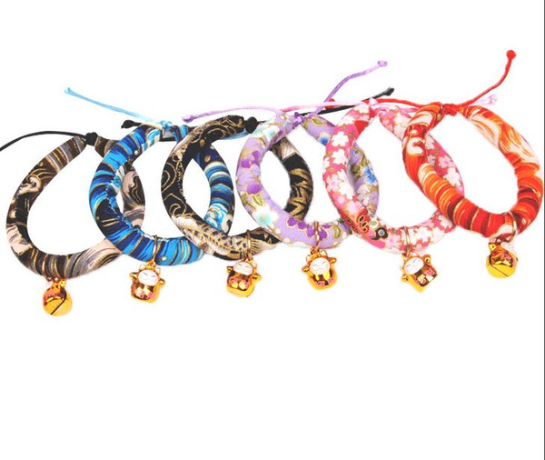 Necklace cat bell collar and wind handmade jewelry dog collar collar cat dog pet accessories J13