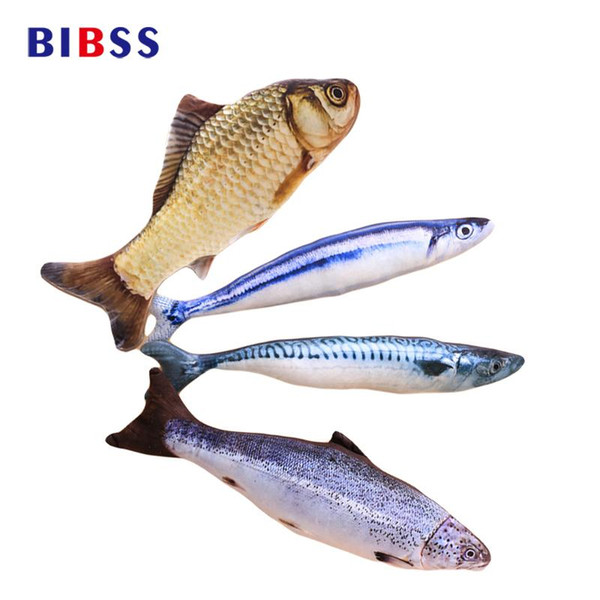 40CM Cute Fish Shape Pet Cat Toy Vivid Sisal Fish Hemp Cat Scratch Board Scratching Post Playing Toys For Cat