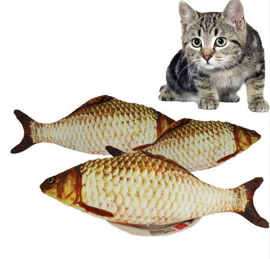 Cat Favor Fish Dog Toy plush Stuffed Fish Fish Shape Cat Toys catnip Scratch Board Scratching Post For Pet Dogs Product Supplies