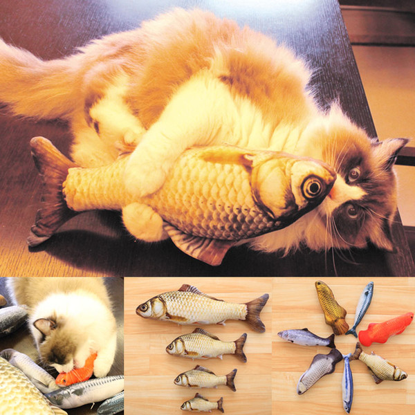 Funny 
8000
Lifelike Fish Shape Pet Cat Kitten Teaser Cute Simulation Fish Playing Toy Catnip Toy Pillow Doll