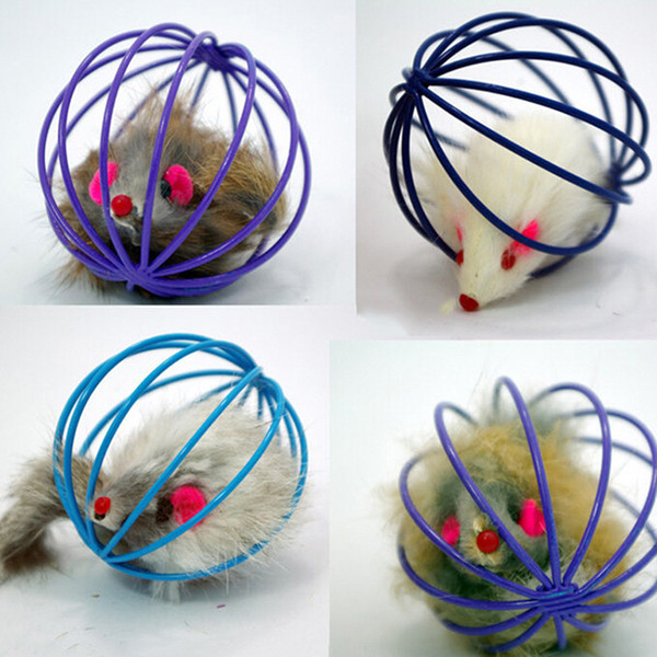 Randomly Funny Pet Kitten Cat Playing Mouse Rat Mice Ball Cage Toys Home Gatos Jouet Chat Juguetes Para Gatos Katten Speelgoed