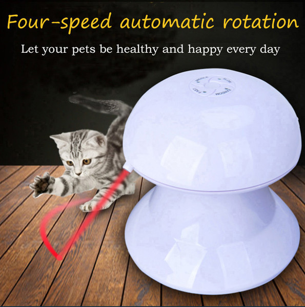 Automatic Rotating Infrared Laser Funny Cat Pet Dog and Dog Infrared Laser Toy Four-speed Automatic Rotating Mode Laser Distance Adjustable