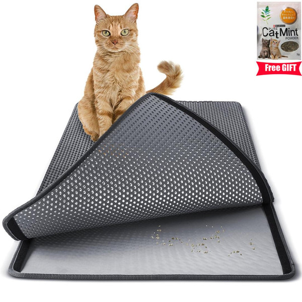 3 Colors Large Double Layer Cat Litter Mat Trapper EVA Waterproof Pad 3D Honeycomb Kitty Pet Rabbit Litter Catcher Mat