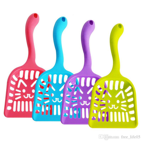 Pet Supplies Dog Puppy Cat Kitten Plastic Cleaning Tool Scoop Poop Shovel Waste Tray For Pet Products Supplies P20