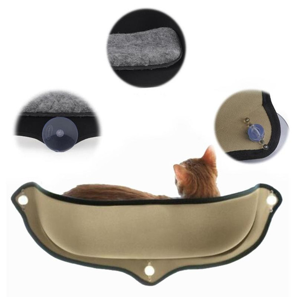 Cat Hammock Bed Mount Window Pod Lounger Suction Cups Warm Bed For Pet Cat Rest House Soft Cat Hamster Hammock