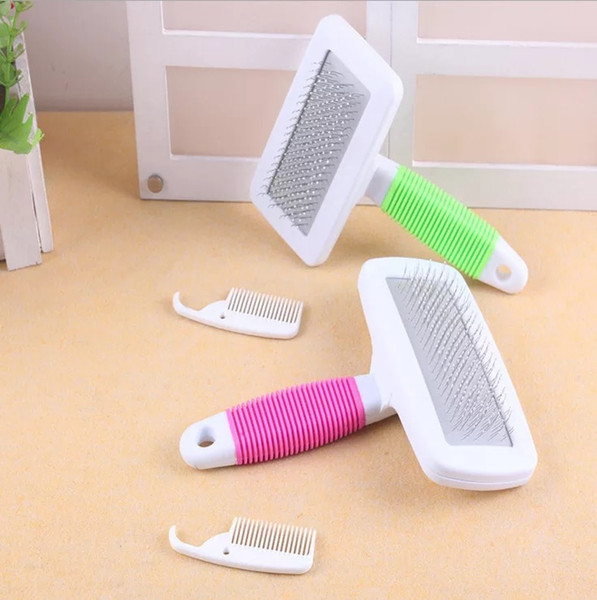 ON SALE JI-074 Slicker Brusher Grooming Rubber Handled for Long Hair Pets Cat Grooming Brush Undercoat Dog Brush Short Hair Dog Brush