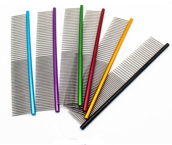 Pet Accessories pet dog hair brush comb dog grooming tools high quality dog brush stainless steel brush 18*4cm pet productsZI-325