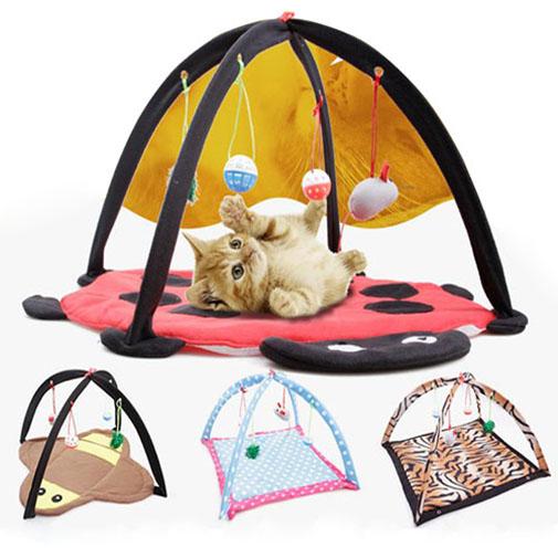 7 Color Funny Pet Cat Tunnel 2 Holes Play Tubes Balls Collapsible Crinkle Kitten Toys Puppy Ferrets Rabbit Play Dog Tunnel Tubes