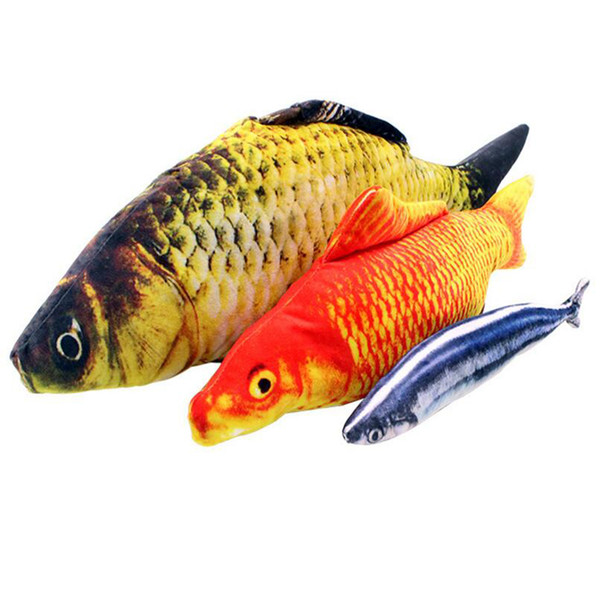 Factory Wholesale Wholesale 10pics Cat Favor Fishtoy Cat Plush Stuffed Fish Fish Shape Cat Toys Catnip Scratching Post