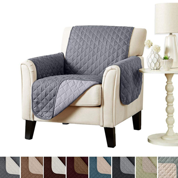 Chair Cover For Dogs Pet And Kid,Reversible Armchair Cover/Stain Resistant Chair Slipcover/ Anti-Slip Protector ,Machine