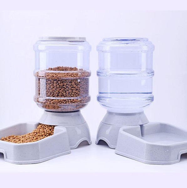 3.8L pet automatic feeder dog cat water drinking cat feeding large capacity dispenser pet bowl dog
