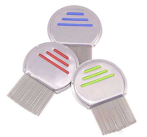 Stainless Steel Kids Hair Terminator Lice Comb Nit Free Rid Headlice Super Density Teeth Remove Nits Comb Styling Tools