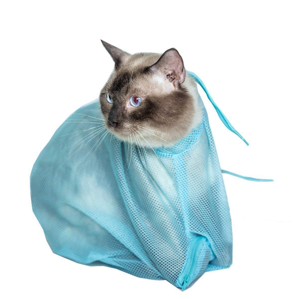 Cat washing shower Cat Grooming Bag Pet Grooming Tools Mesh Bags Pet Nail Trimming Bags Ear Cleaning Bath Restraint Bags Scratch Resisted