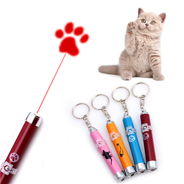Funny Pet Cat Toys LED Laser Pointer light Pen With Bright Animation Mouse Shadow Interactive Holder For Cats Training 300pcs