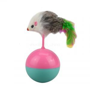 Interactive Cat Feather Toy Pet Kitten Cat Cute Feather False Mouse Tumbler Ball Funny Training Play Toys VVA324