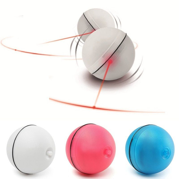 Funny Cat Pet toys Dog LED Light Laser Ball Teaser Exercise Automatic Interactive Toy for cats