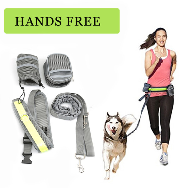 Pet Elastic Belt Running Dog Leash Set Hands Free Dog Leash Collar Pet accessories Puppy Dog Harness Leash waist cat For Animals
