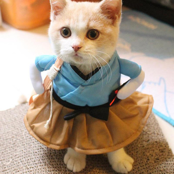 Cute Portable Funny Polyester Pet Cat Party Clothing Cosplay Clothes Dressing Up Costume Accessories Gift